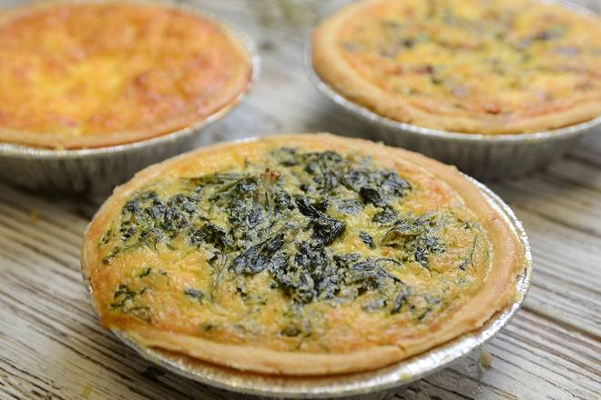 Order Quiche Spinach food online from La Boulangerie Boul'Mich store, Key Biscayne on bringmethat.com
