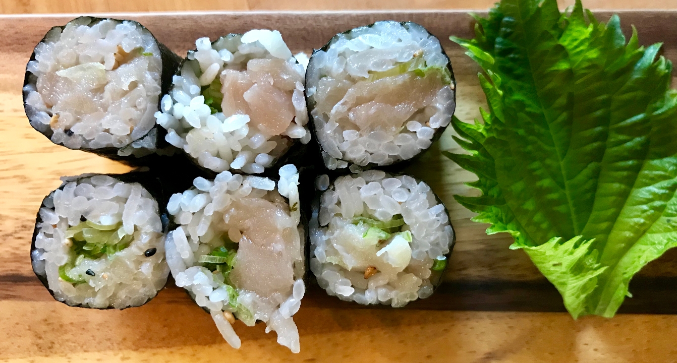 Order NEGI HAMACHI food online from Kin sushi & thai cuisine store, Chicago on bringmethat.com