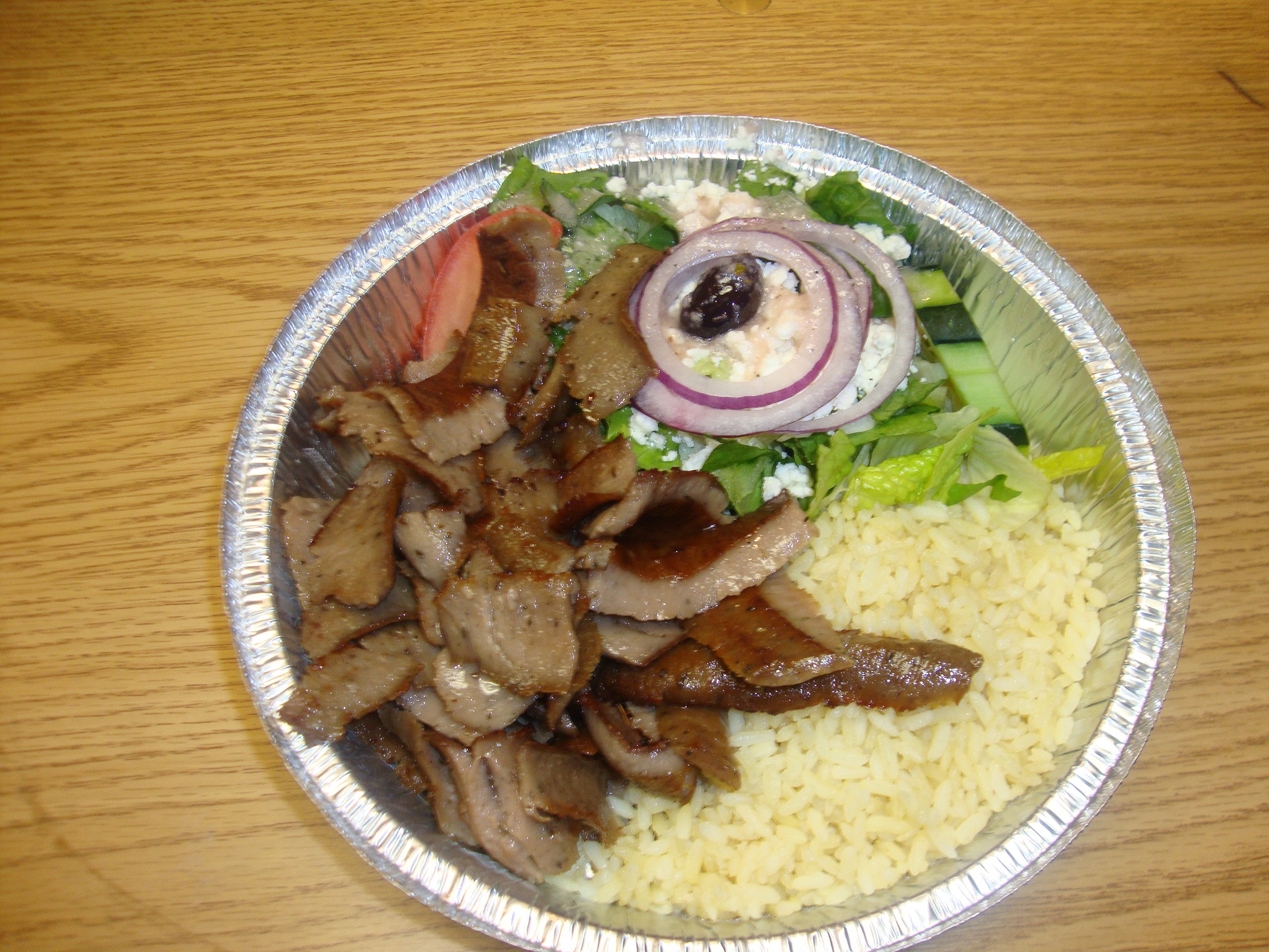 Order Gyro Quick Platter food online from Yummy Gyro store, Willston Park on bringmethat.com