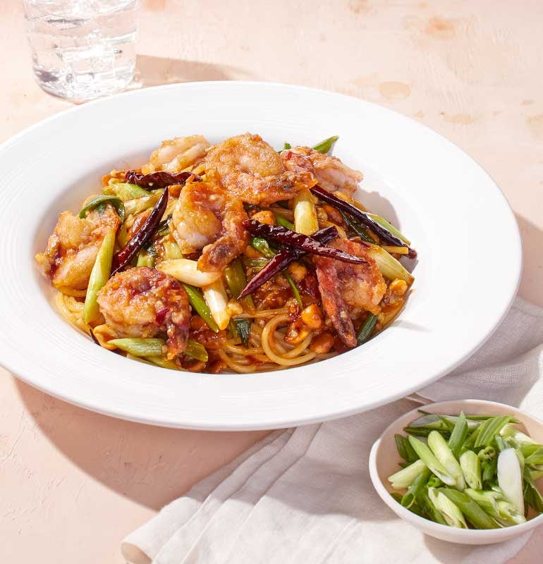 Order KUNG PAO SPAGHETTI food online from California Pizza Kitchen store, Hollywood on bringmethat.com
