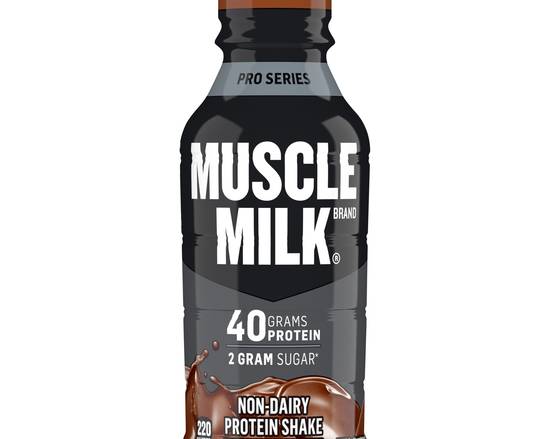 Order Muscle Milk Pro Chocolate 14oz food online from Chevron Extramile store, San Francisco on bringmethat.com
