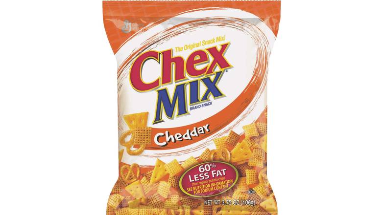 Order Chex Mix Small Cheddar Snack Mix  3.75 oz food online from Valero Food Mart store, Murrayville on bringmethat.com