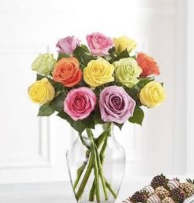 Order Roses Assorted Designers Choice food online from Washington Florist, Inc store, Newark on bringmethat.com
