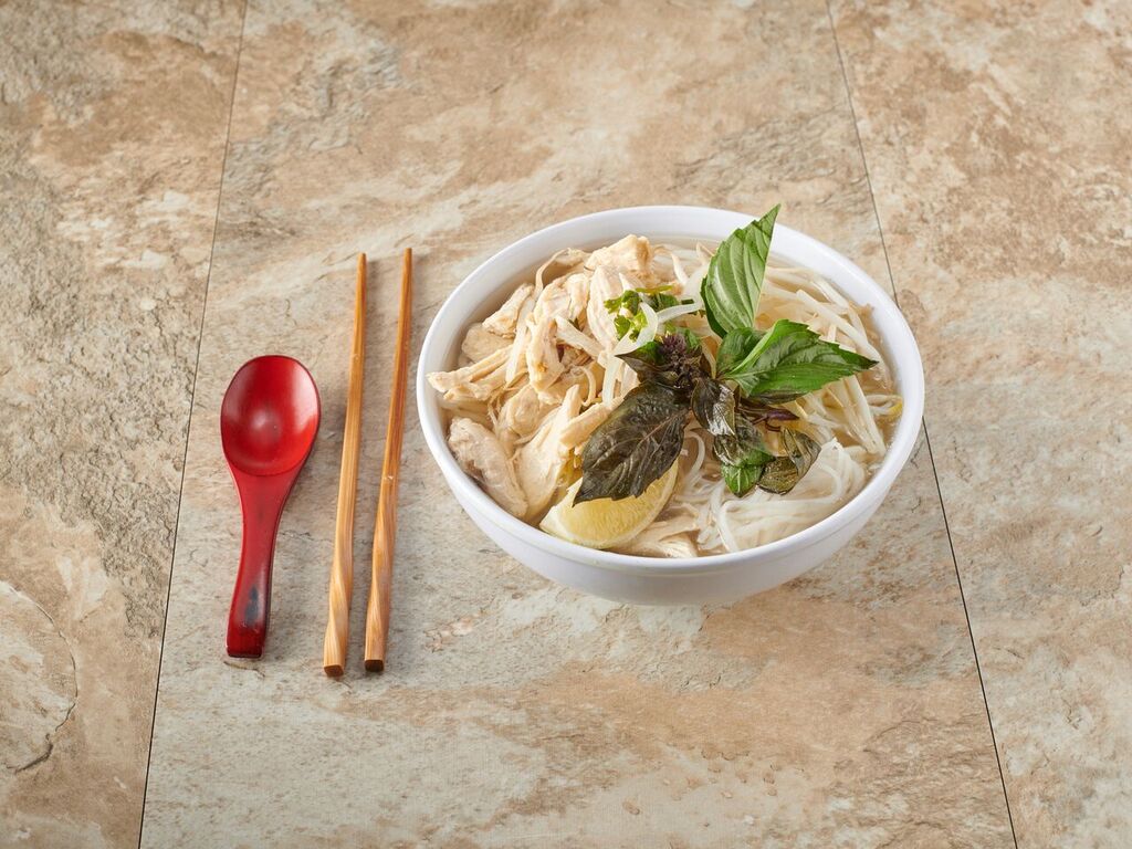 Order Shredded Chicken Pho food online from Banh Mi Place store, Brooklyn on bringmethat.com