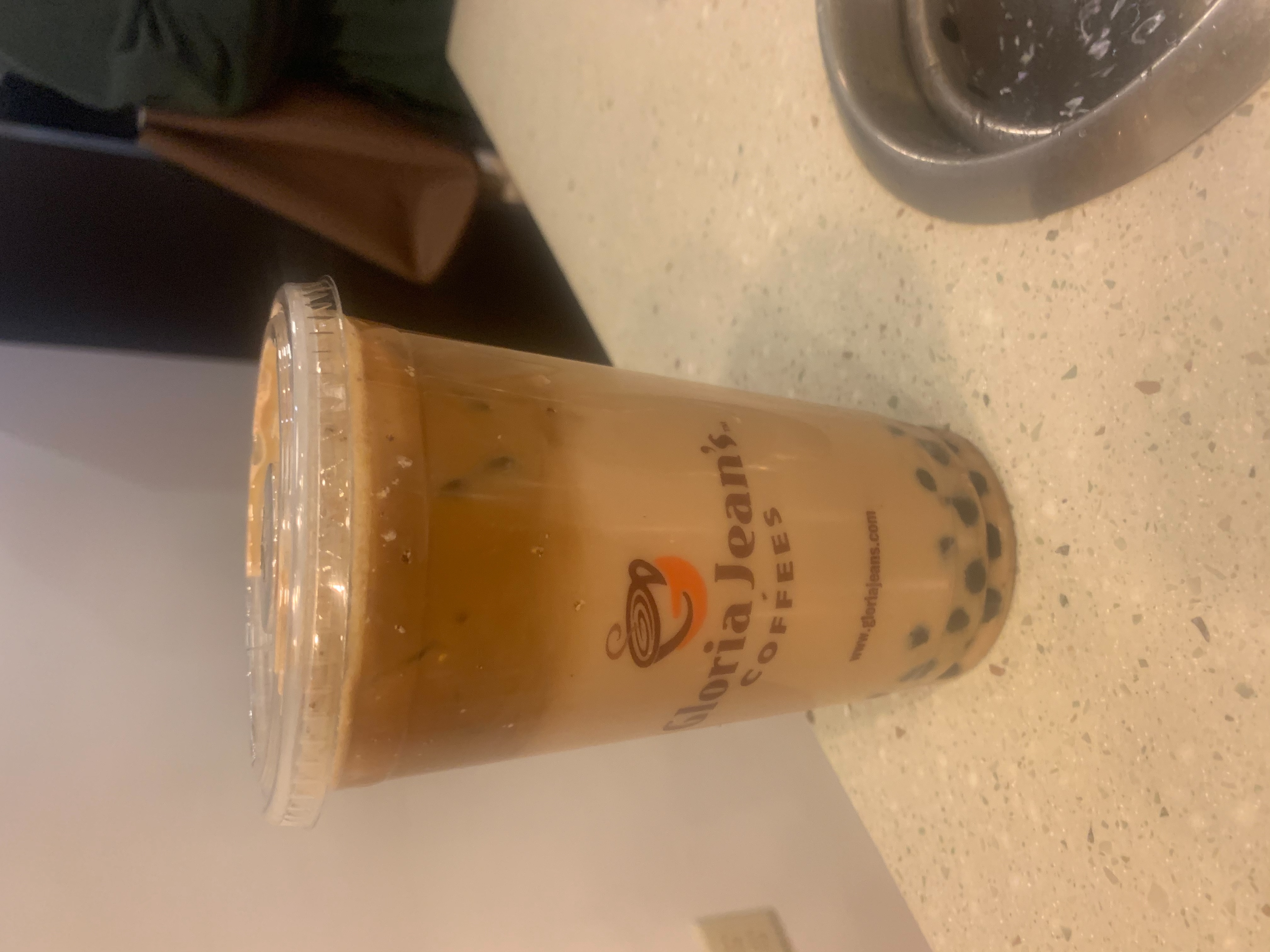 Order Iced Mocha with Boba (24 oz ) food online from Gloria Jeans Coffee store, Pittsburgh on bringmethat.com