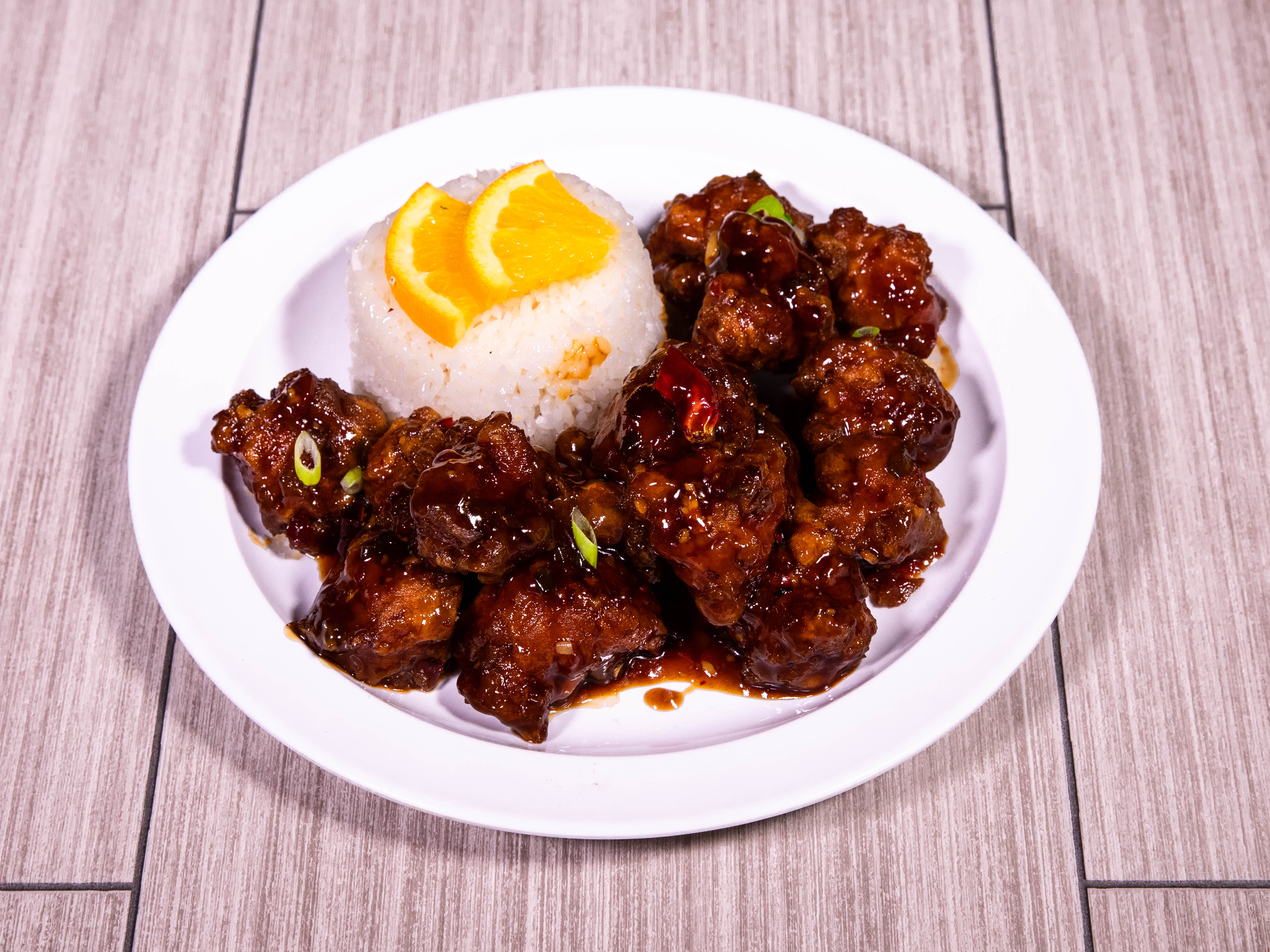 Order C7. Orange Chicken food online from Meso Asia store, Frisco on bringmethat.com