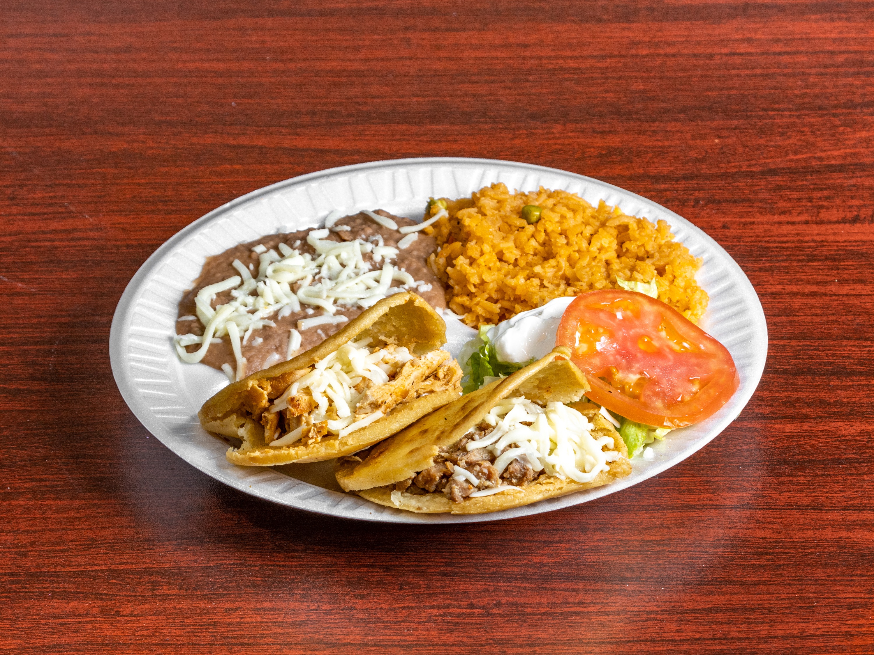 Order Gordita Plate food online from Exxon Taqueria & Grill store, Balch Springs on bringmethat.com
