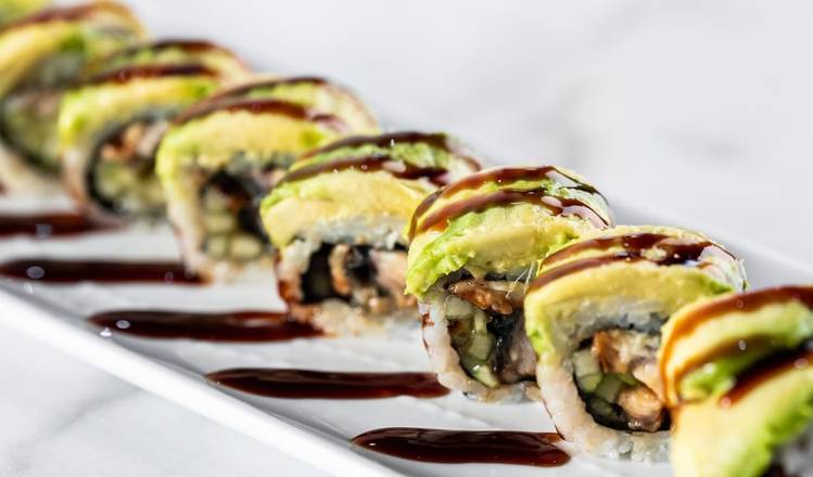 Order Caterpillar Roll food online from Zato Thai Cuisine & Sushi Bar store, Dallas on bringmethat.com