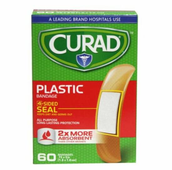 Order Curad Plastic Bandages - 60 Ct food online from IV Deli Mart store, Goleta on bringmethat.com