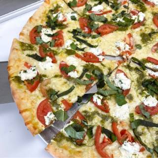 Order Tomato + Pesto Ricotta food online from Mike's New York Pizzeria store, Ladera Heights on bringmethat.com