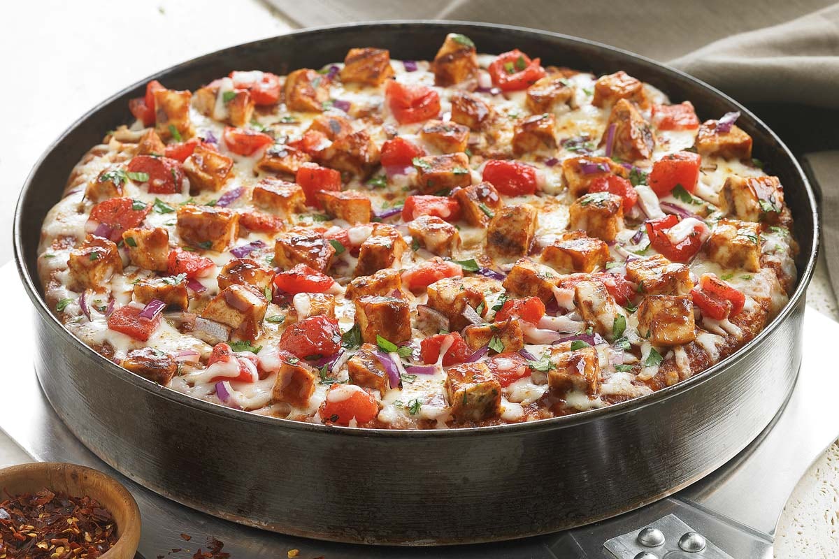 Order Barbeque Chicken Pizza - Shareable food online from Bj's restaurant & brewhouse store, Dublin on bringmethat.com