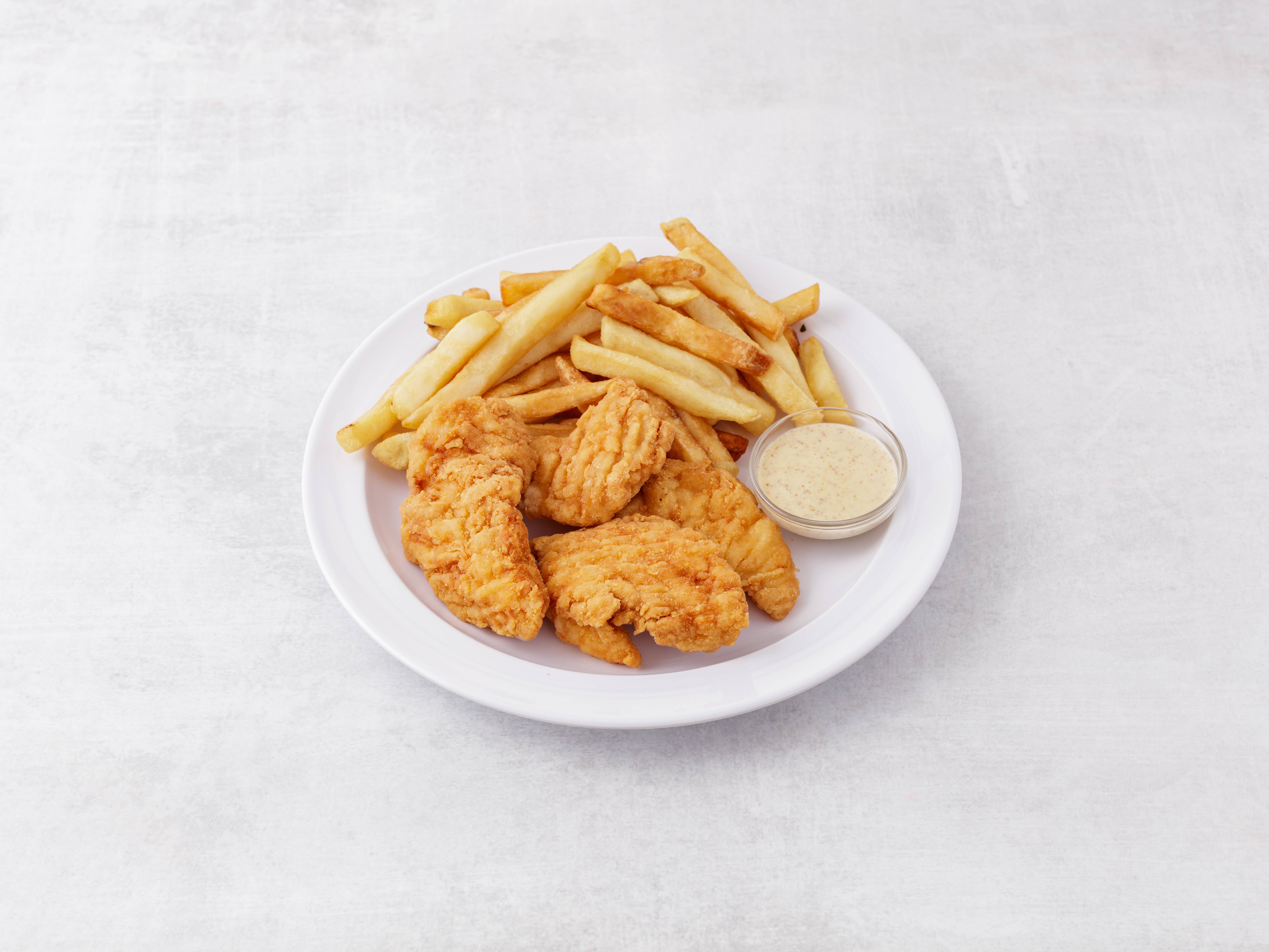 Order Chicken Fingers with Fries food online from Mario's Famous Pizza store, Randolph on bringmethat.com