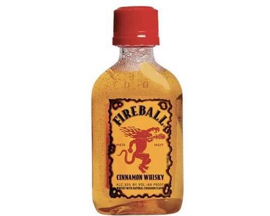 Order Fireball, 50mL whiskey (33.0% ABV) food online from Cold Spring Liquor store, Liberty Hill on bringmethat.com