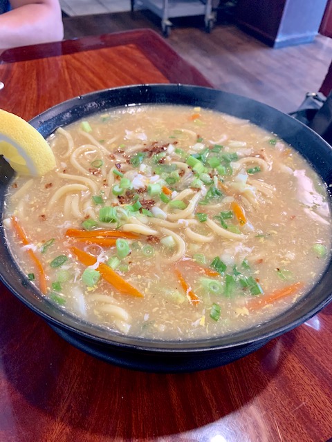 Order N7. Lomi Noodle (Thick Egg Noodles with Egg) food online from Kusina Filipina Cerritos store, Cerritos on bringmethat.com