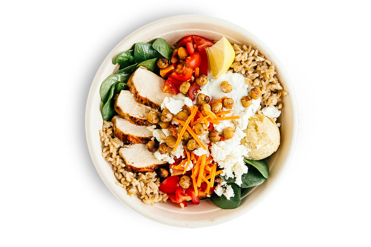 Order Mediterranean Chickpea Grain Bowl food online from Zoup! store, North Canton on bringmethat.com