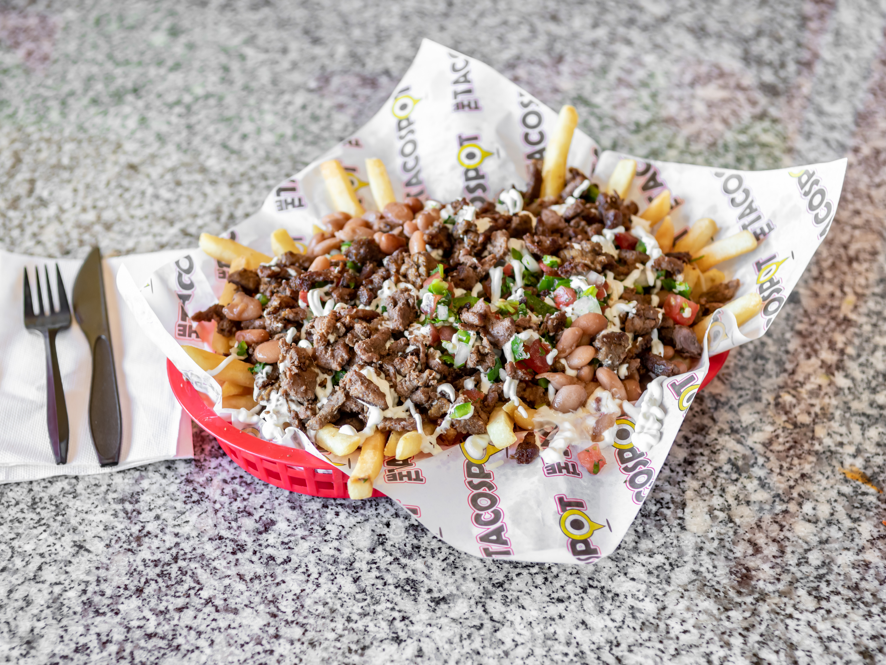 Order Asada Fries food online from The Taco Spot store, Chandler on bringmethat.com