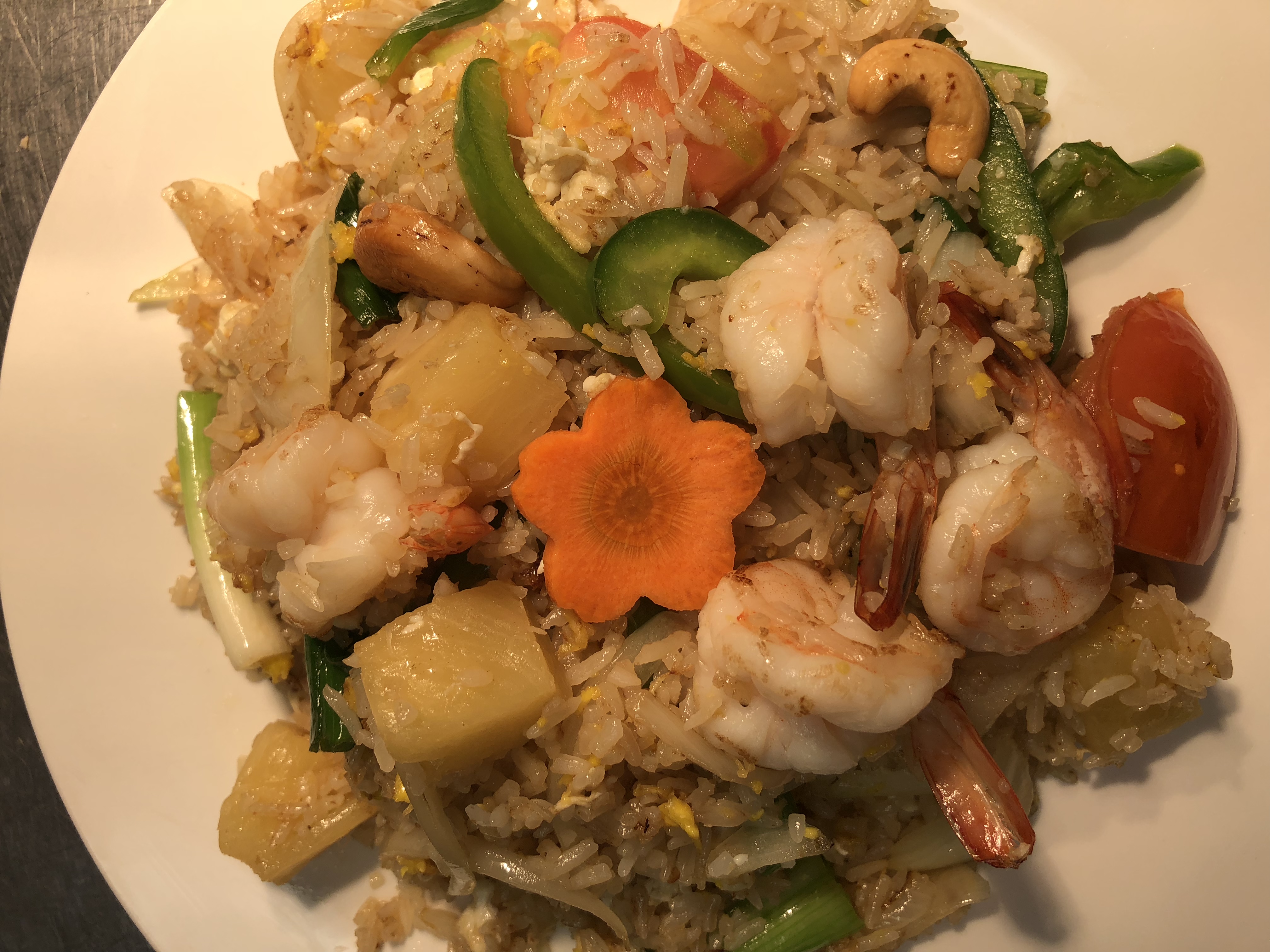 Order 42. Pineapple Fried Rice food online from Thai Jasmine To Go store, Point Pleasant Beach on bringmethat.com