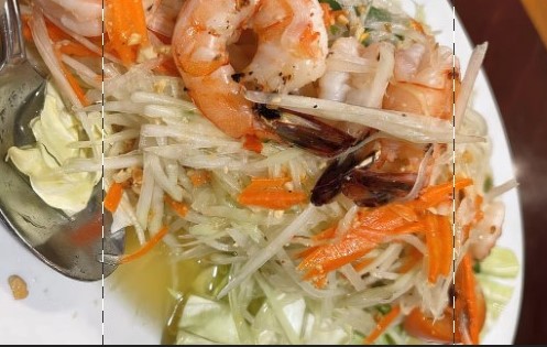 Order SS7. Papaya Salad  food online from Mom Can Cook Thai Kitchen store, Santa Clarita on bringmethat.com
