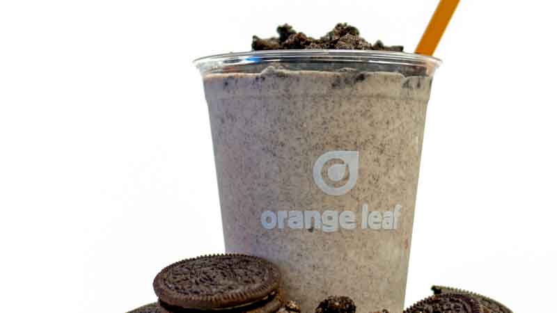 Order Cookies & Cream Shake food online from Orange Leaf Frozen Yogurt store, Lexington on bringmethat.com