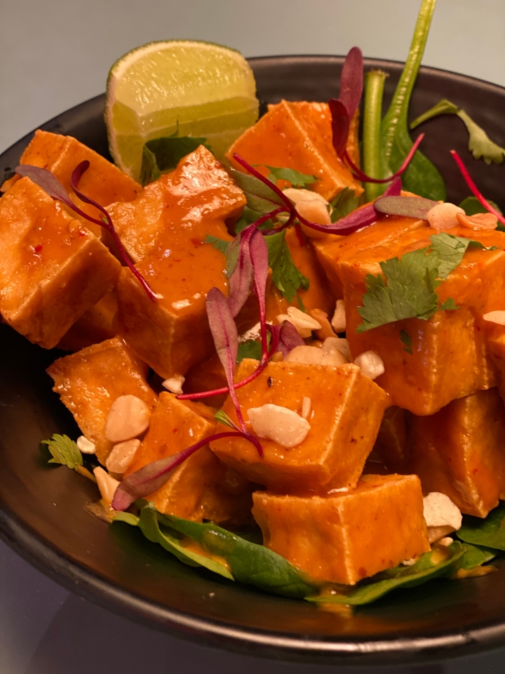 Order Thai Pra Ram Tofu food online from The Ginger Pig store, Denver on bringmethat.com