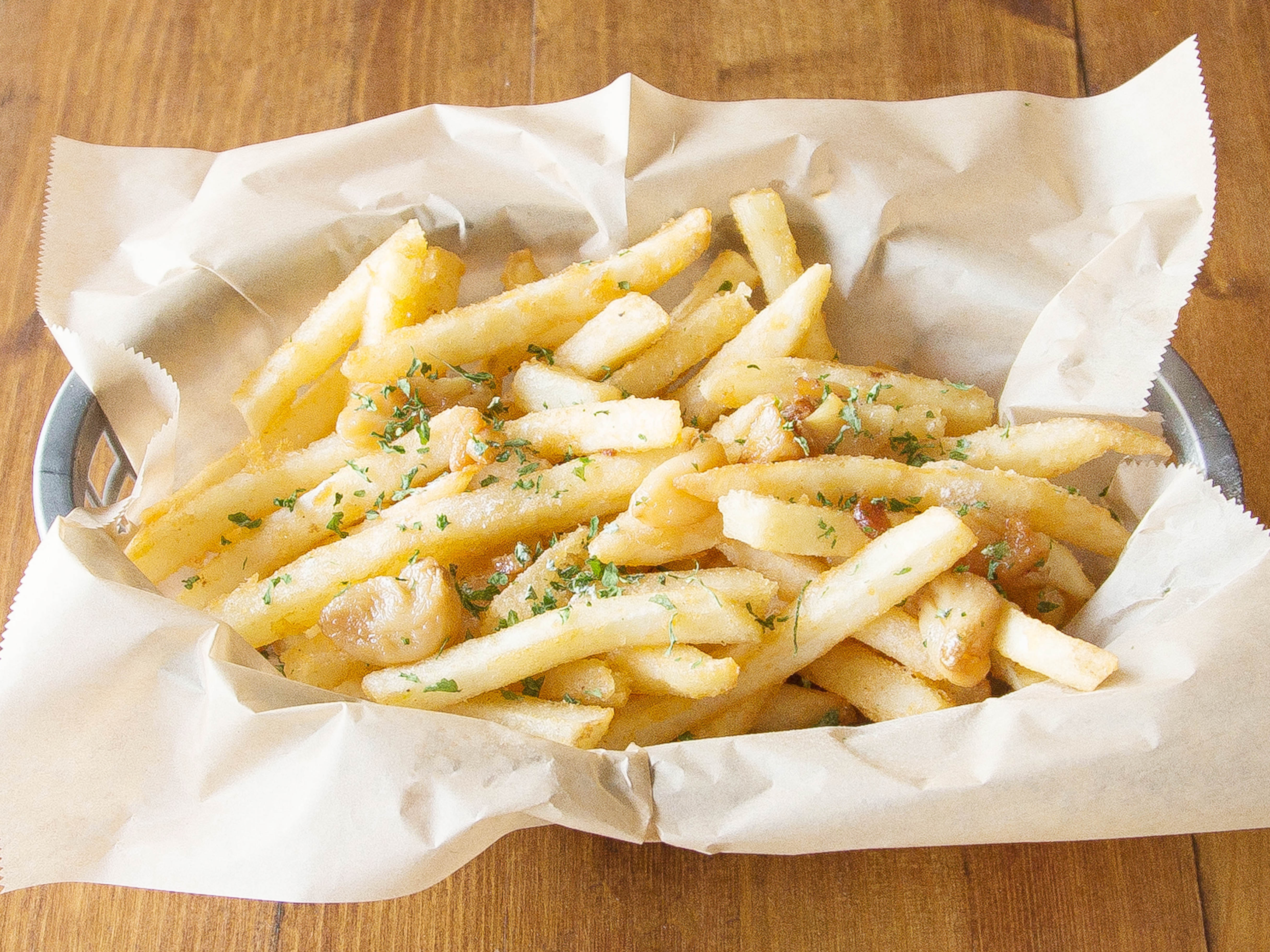 Order Garlic Fries food online from The Fix Burger store, Los Angeles on bringmethat.com