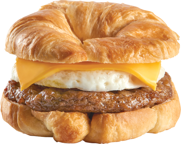 Order Sausage, Egg and Cheese Croissant food online from Getgo store, Avon on bringmethat.com