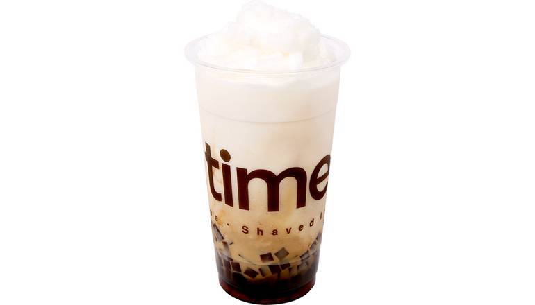 Order #5 Frosty Milk with Espresso, Honey Boba & Coffee Jelly food online from Boba Time store, Santa Clarita on bringmethat.com