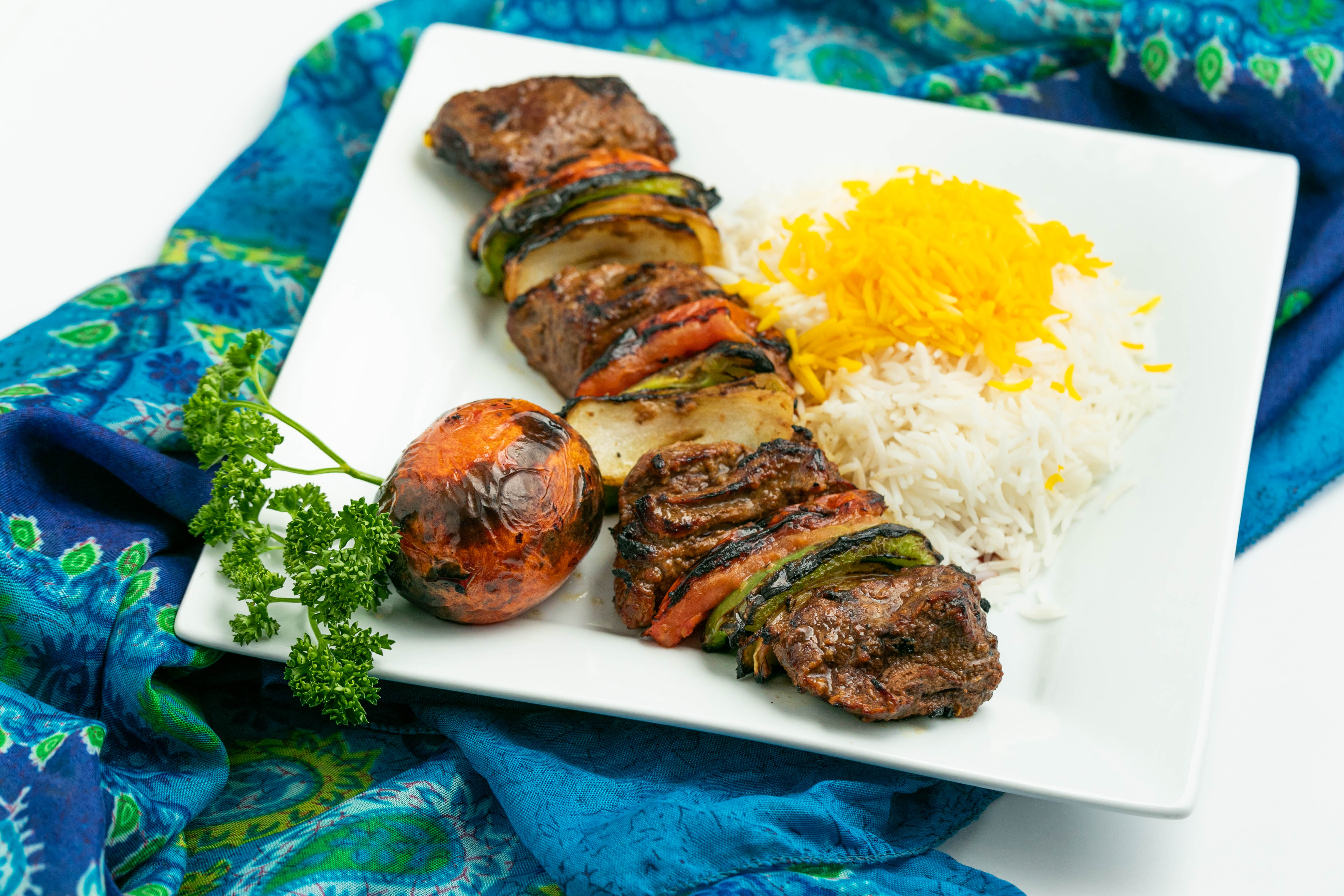 Order Shish Kabob food online from Sadaf Restaurant store, Encino on bringmethat.com