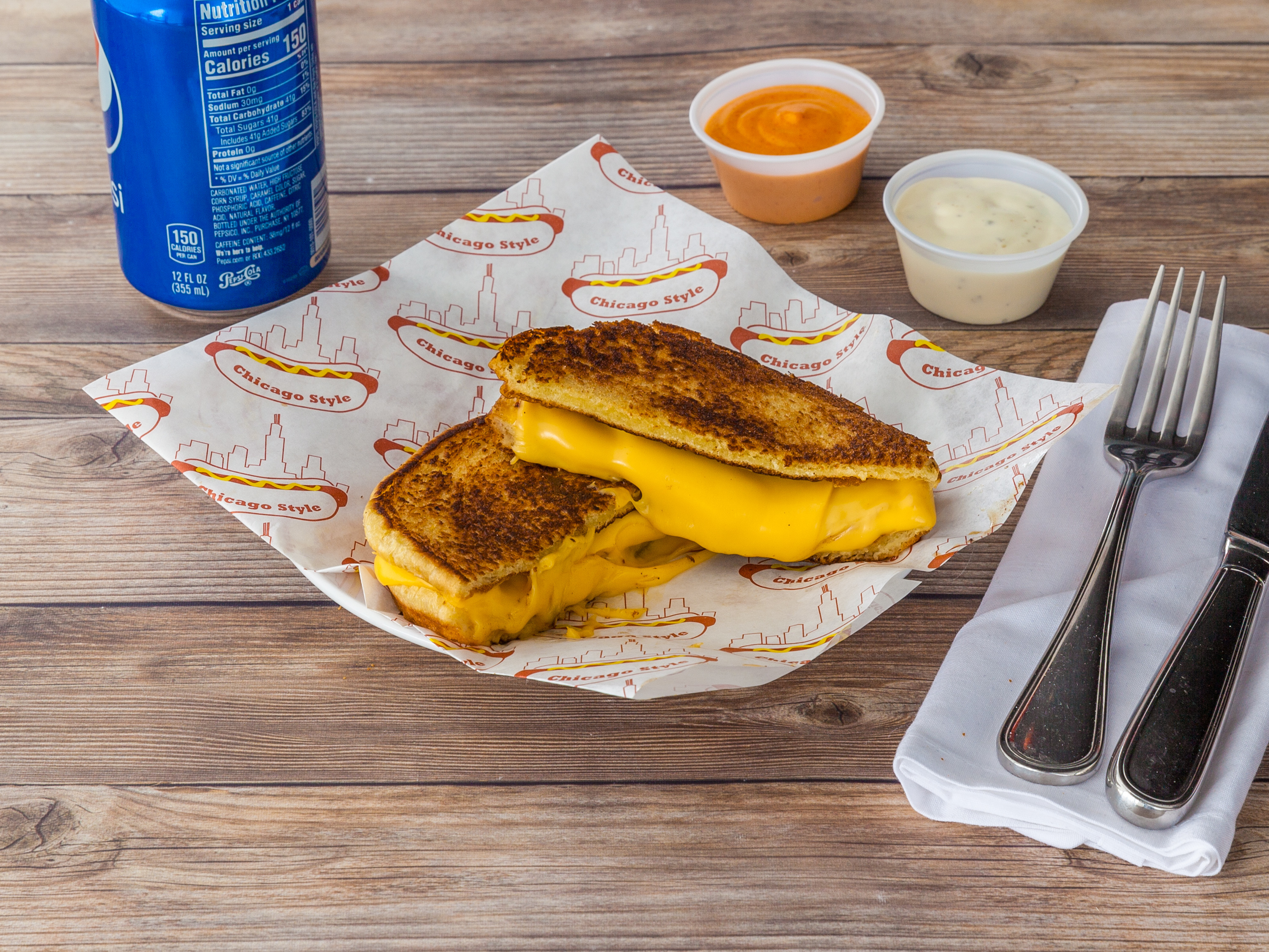 Order Grilled Cheese food online from The Burger Life store, Naperville on bringmethat.com