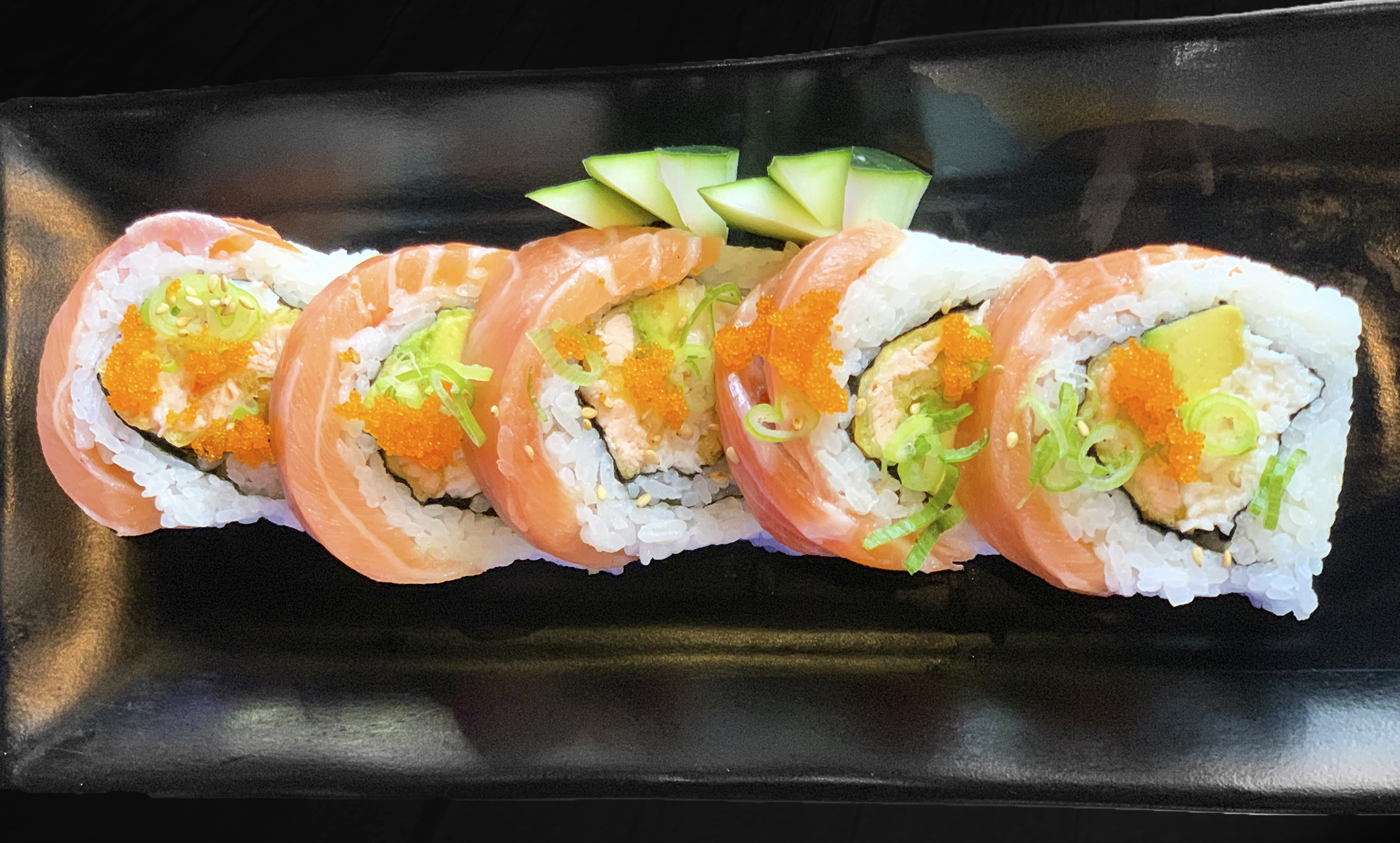 Order Salmon Lover Roll food online from Sushi Damu store, Tustin on bringmethat.com