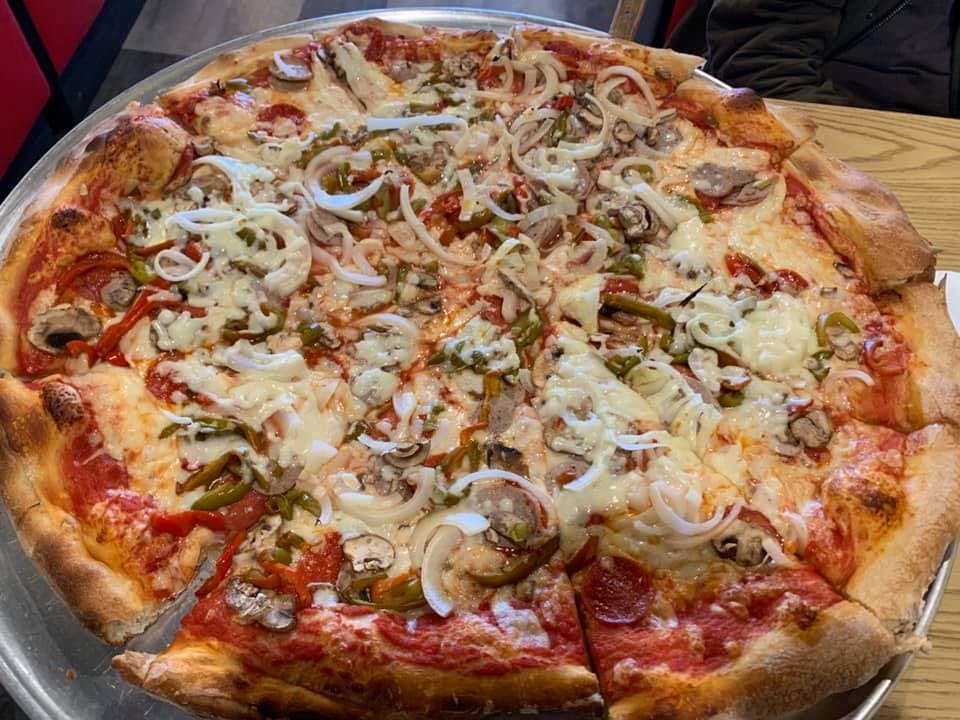 Order Vegetarian Pizza - Small 12" (6 Slices) food online from Little Italy Pizza store, Rural Hall on bringmethat.com