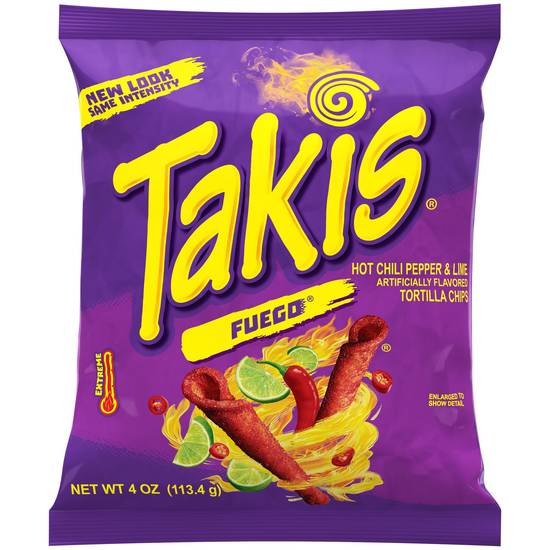 Order Takis Fuego Hot Chili Pepper & Lime Rolled Tortilla Chips, 4 OZ food online from Cvs store, PARKERSBURG on bringmethat.com
