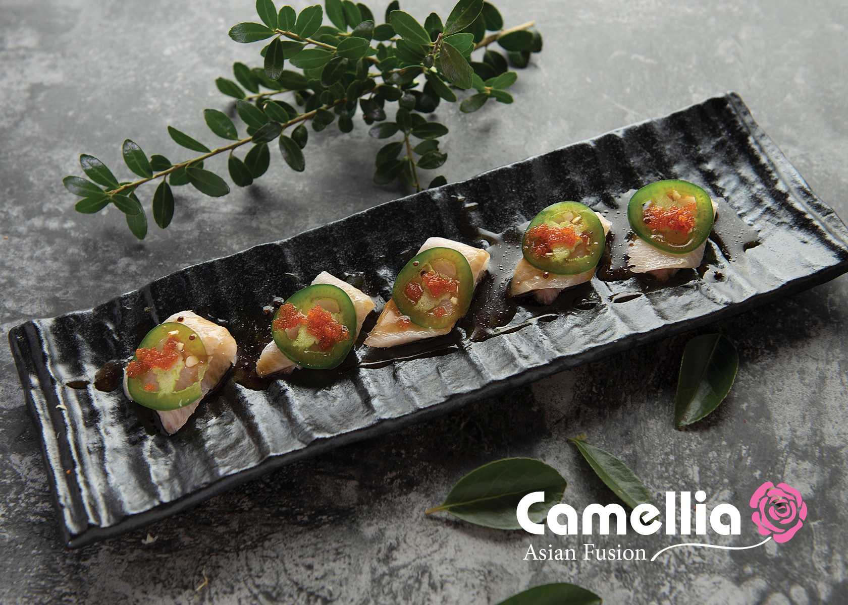 Order Yellowtail Jalapeno APP food online from Camellia Asian Fusion store, Oceanside on bringmethat.com