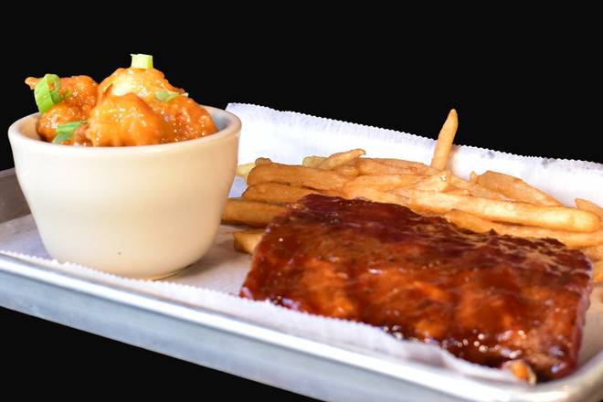 Order Baby Back Ribs & Pow Wow Shrimp food online from Aspen Tap House store, Champaign on bringmethat.com