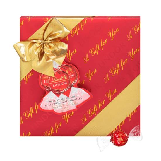 Order Lindt LINDOR Holiday Milk Chocolate Candy Truffles Wrapped Gift Box, 10.1 oz. food online from CVS store, URBANA on bringmethat.com