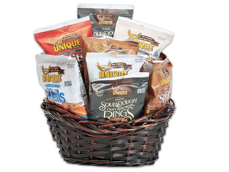 Order Snack Bag Variety Gift Basket food online from Unique Snacks store, Reading on bringmethat.com
