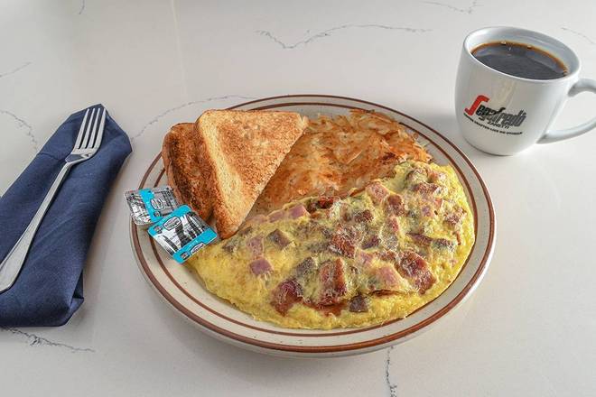 Order Meatlovers Omelet food online from Talia's Cafe store, Allen on bringmethat.com