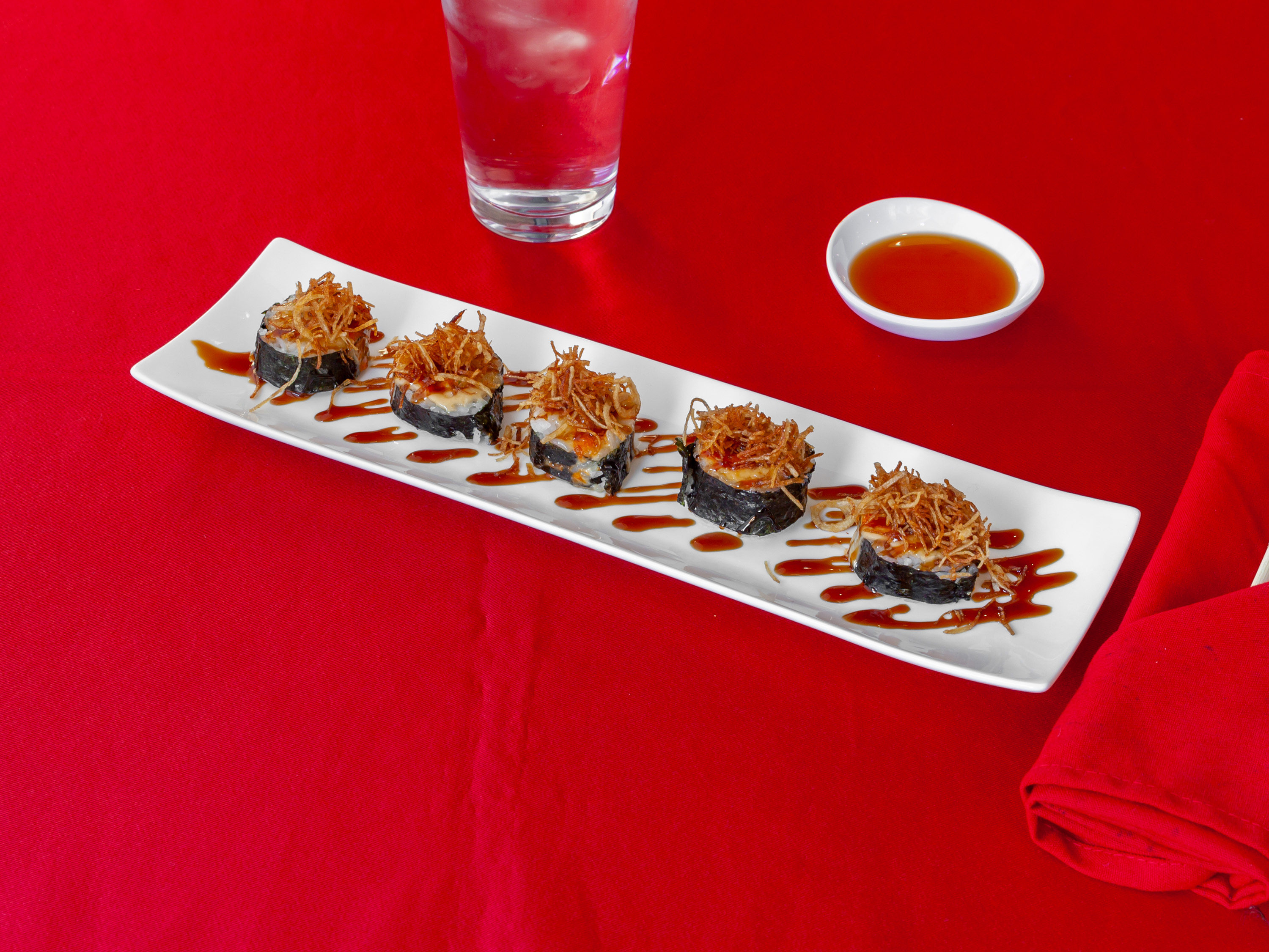 Order Volcano Roll food online from Suguni Sushi store, Chicago on bringmethat.com