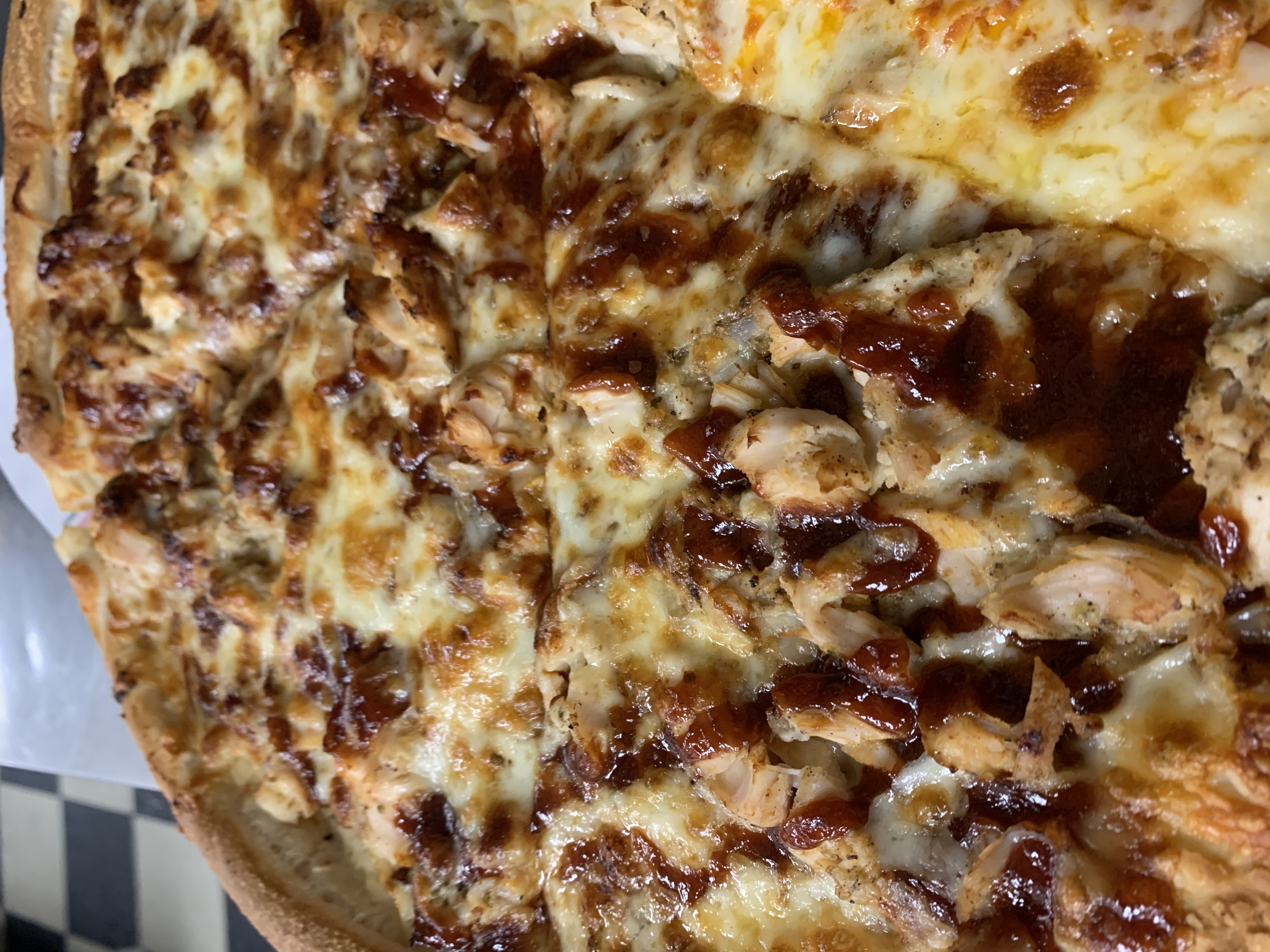Order BBQ Chicken Pizza food online from C & N Pizza store, Newton on bringmethat.com