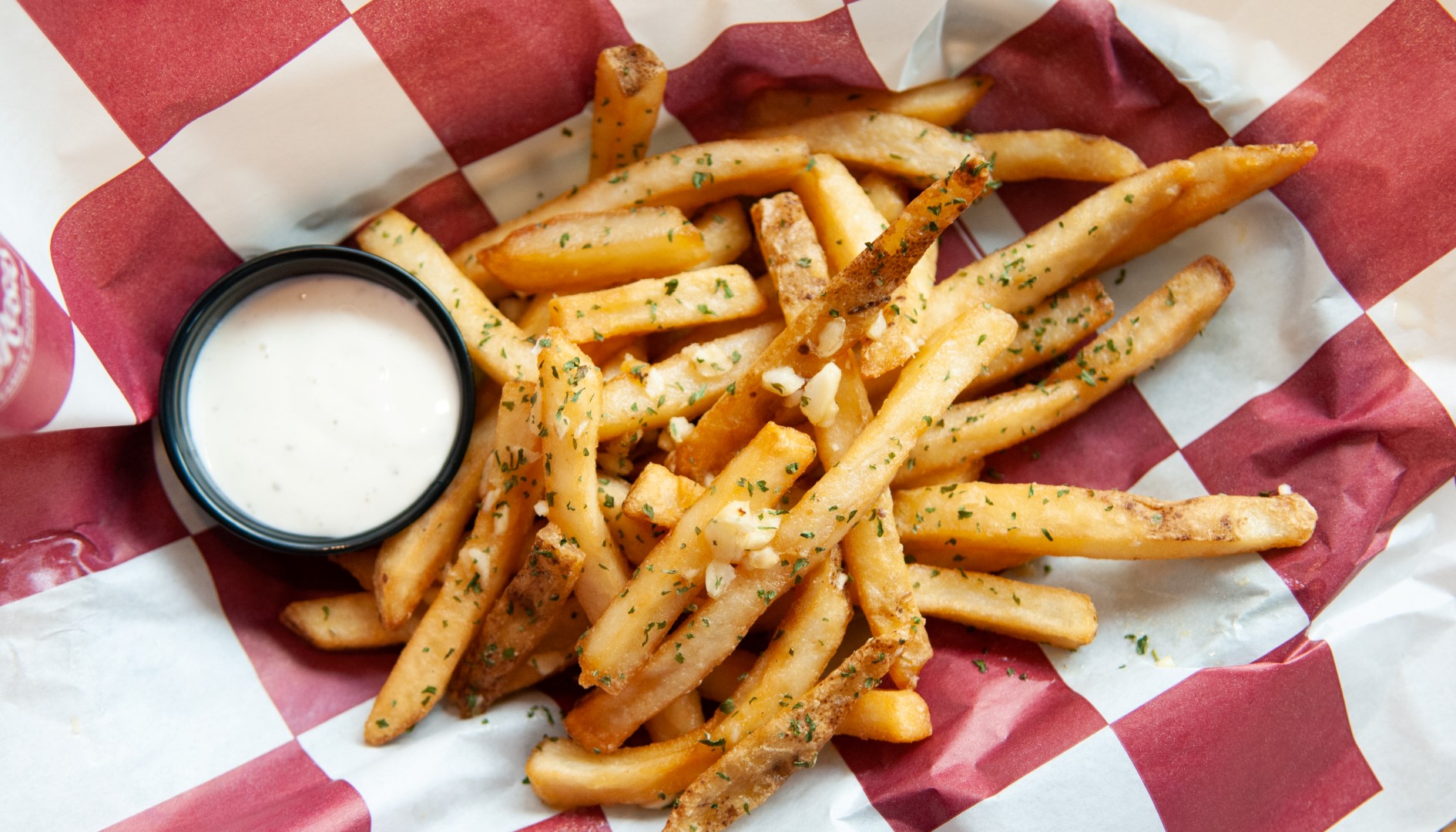 Order Garlic Fries food online from Larosa store, Lexington on bringmethat.com