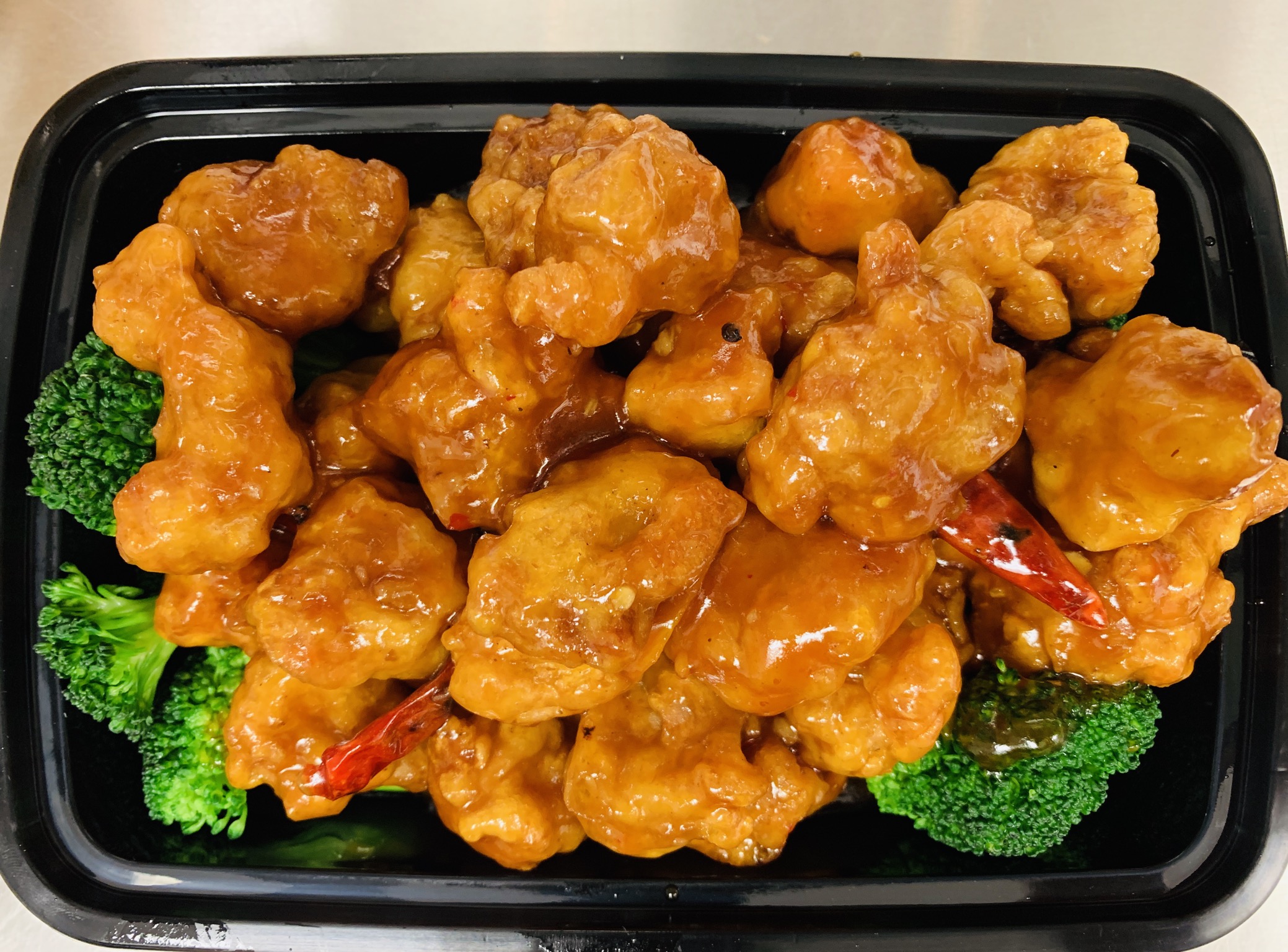 Order C10. Orange Flavored Chicken(spicy) food online from Asian Chef store, Las Vegas on bringmethat.com