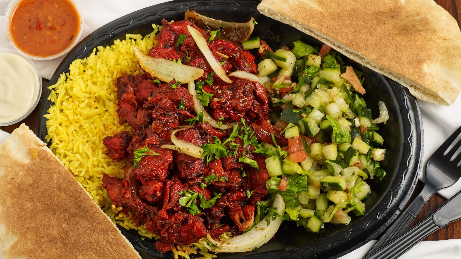 Order Chili Chicken Plate food online from Pita Barbeque store, Streamwood on bringmethat.com