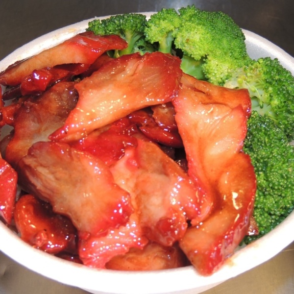 Order B.B.Q. Pork Rice Bowl food online from Red Dragon Express store, Laveen on bringmethat.com