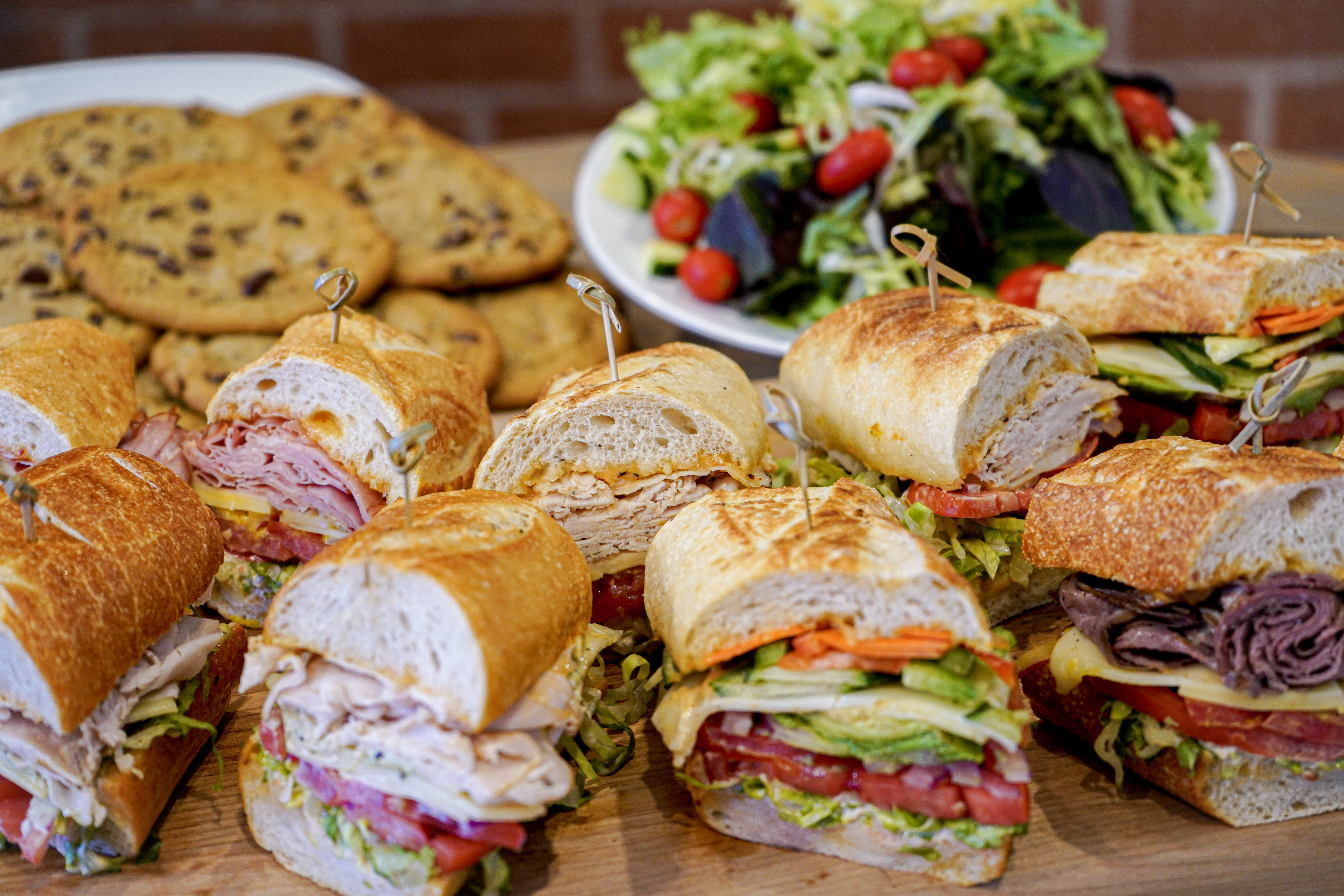 Order Catering tray 12 4" sandwiches food online from Sourdough & Co store, Roseville on bringmethat.com