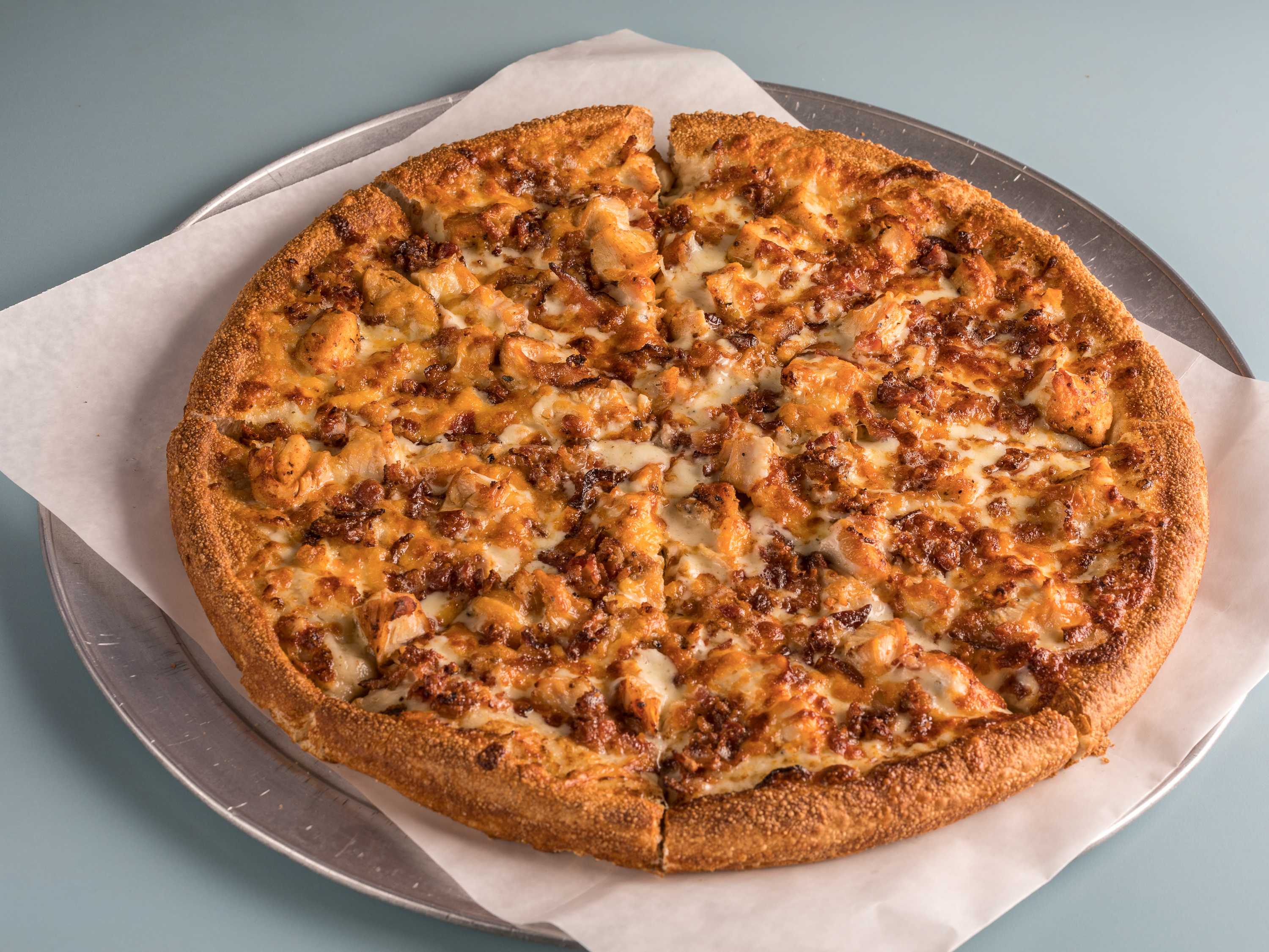 Order Chicken Bacon Ranch Pizza food online from New England Pizza store, Whitinsville on bringmethat.com
