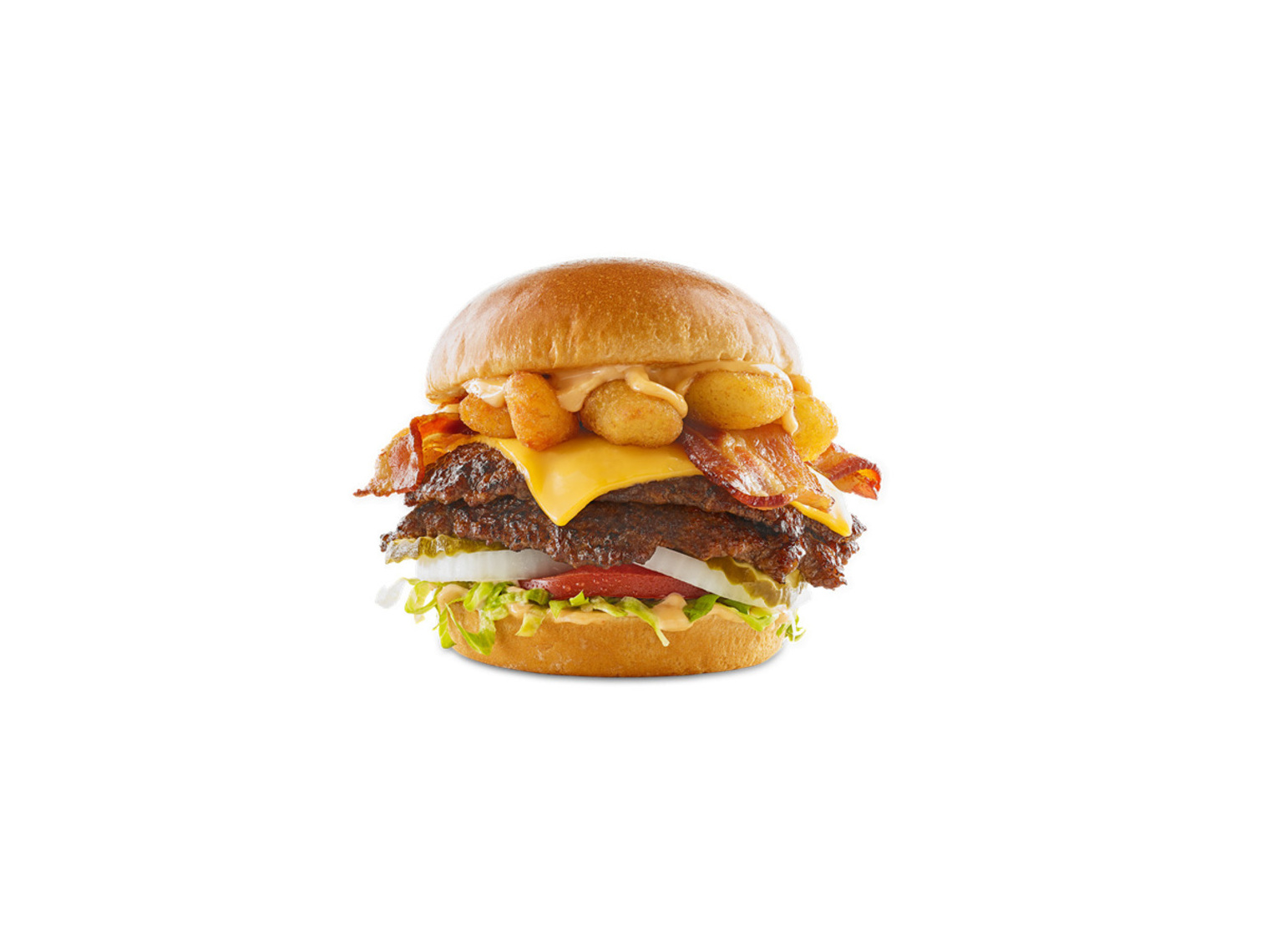 Order Cheese Curd Bacon Burger food online from Wild Burger store, Hobbs on bringmethat.com