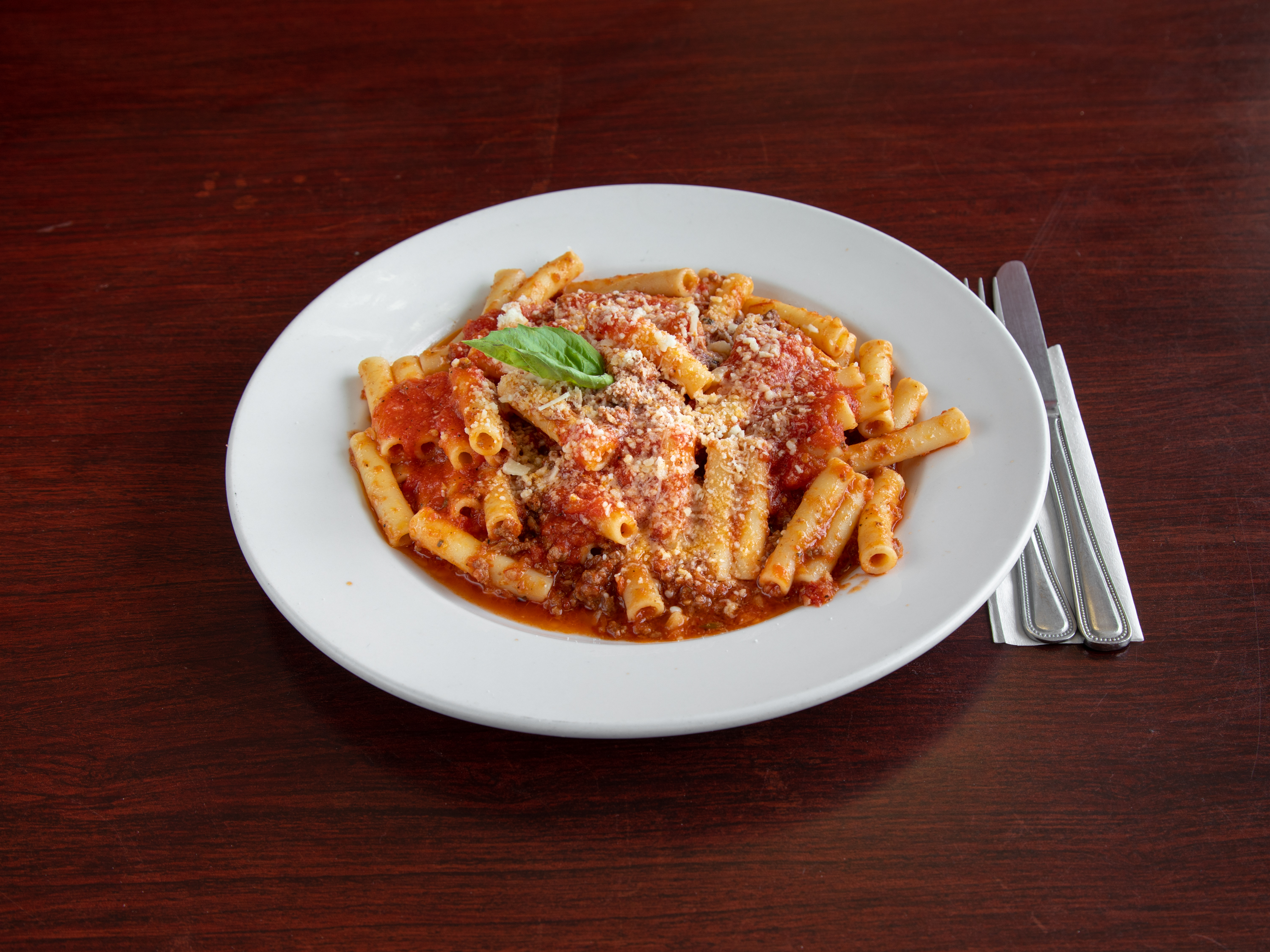 Order Baked Ziti with Meat Sauce food online from Jerry Pizza store, Jersey City on bringmethat.com