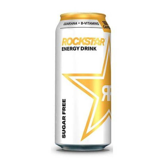 Order Rockstar Energy Drink Sugar Free - 16 fl oz food online from IV Deli Mart store, Goleta on bringmethat.com