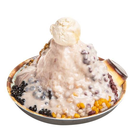 Order Taro Paste Volcano Shaved Ice (L) food online from Meet Fresh store, Santa Clara on bringmethat.com