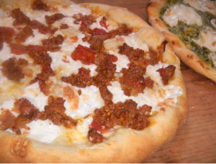 Order Beef Chapli Kabab Pizza food online from Pizza Belly store, Katy on bringmethat.com